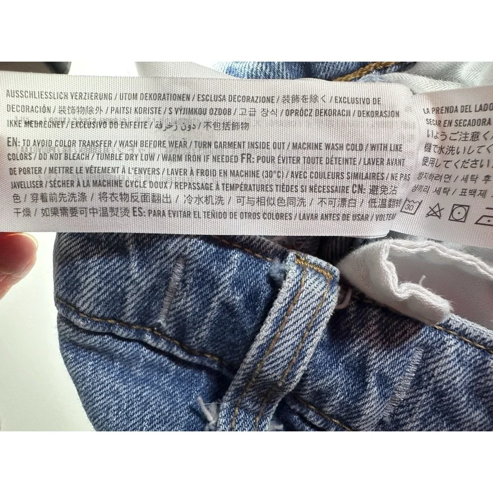 Abercrombie & Fitch Jeans Women 25/0 R Curve Love‎ 90s Relaxed Raw Hem High Rise